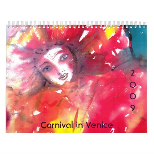 Carnival in Venice 2009 Calendar