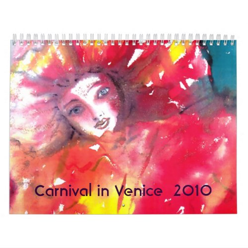 Carnival in Venice 2010 Calendar