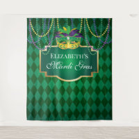 Carnival Mardi Gras Backdrop banner party