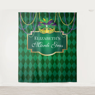 Carnival Mardi Gras Backdrop banner party