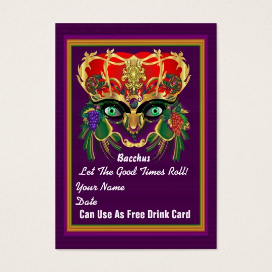 Carnival Mardi Gras Throw Card Please View Notes