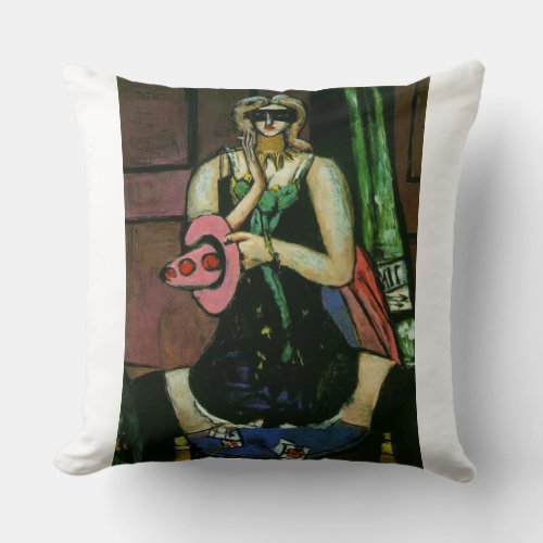 CARNIVAL MASK COLOMBINA THROW PILLOW