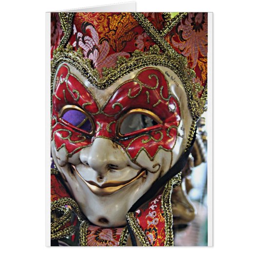 Carnival Mask Design Cards (Front)