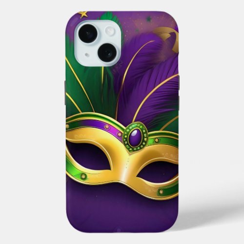 Carnival Mask iPhone 15 Case