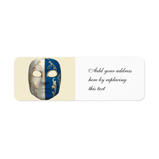 Carnival Mask Label (Front)