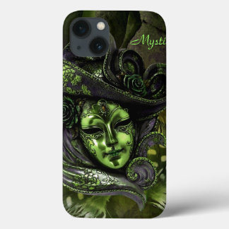 Carnival Mask - Peridot Damask iPad Case