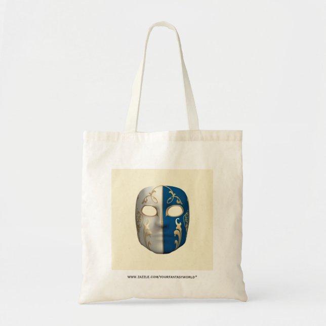 Carnival Mask Tote Bag (Front)