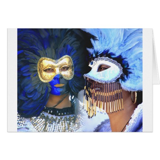 Carnival Masks, Venice Cards (Front Horizontal)