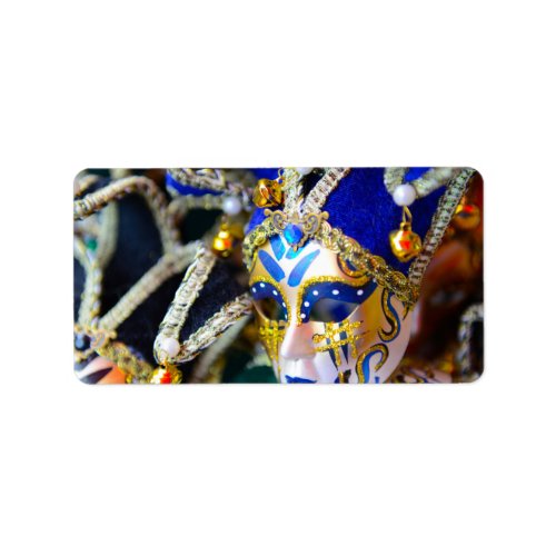 Carnival Masquerade Masks in Venice Italy Label