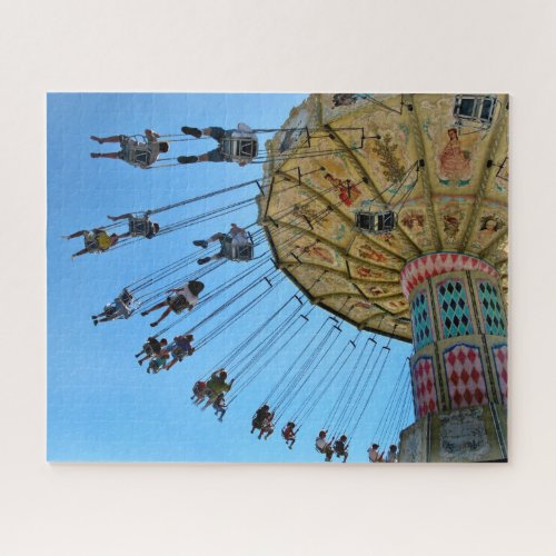 Carnival Midway Swings Jigsaw Puzzle