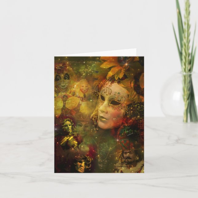 Carnival - New Orleans Mardi Gras Splendor Card (Front)