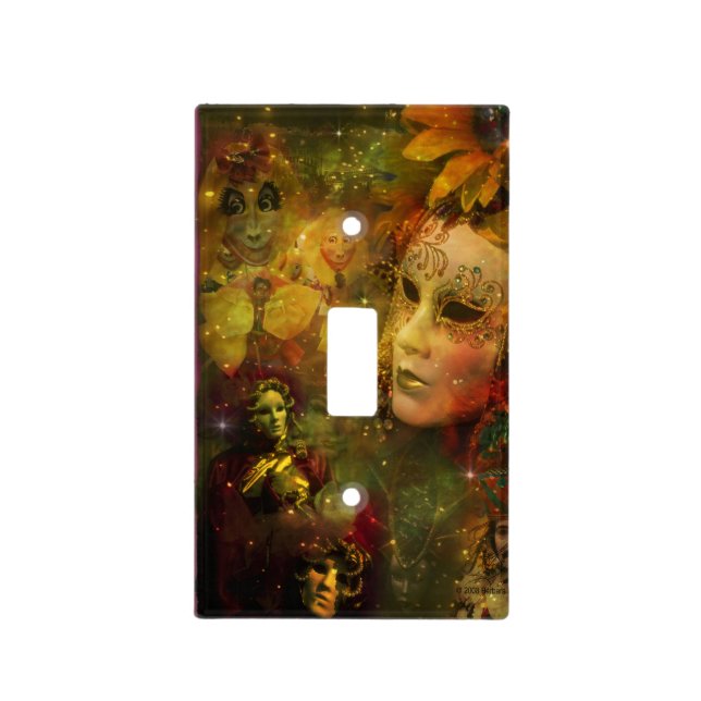 Carnival - New Orleans Mardi Gras Splendor Light Switch Cover (Front)