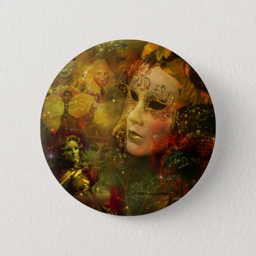 Carnival _ New Orleans Mardi Gras Splendor Pinback Button