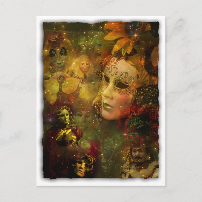 Carnival - New Orleans Mardi Gras Splendor Postcard (Front)