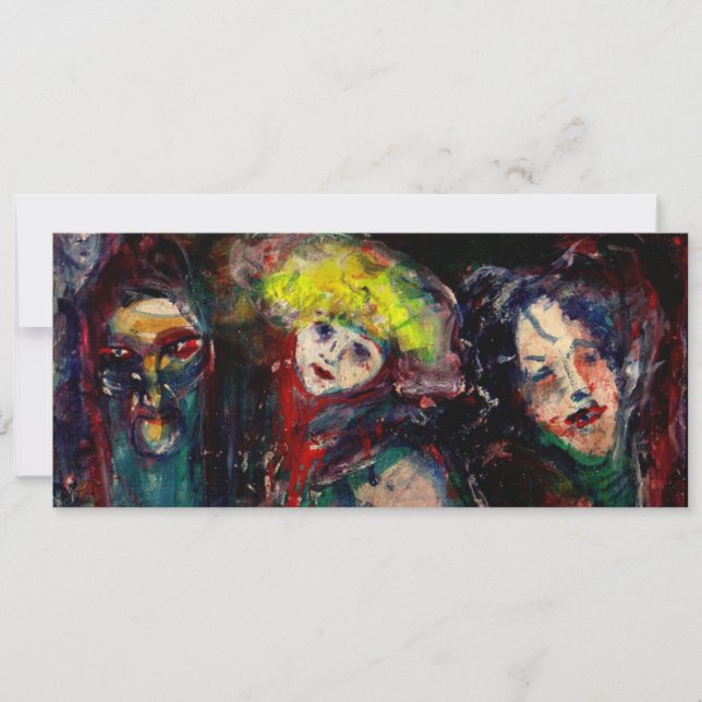 CARNIVAL NIGHT IN VENICE Venetian Masquerade Masks Announcement (Front)