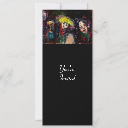 CARNIVAL NIGHT IN VENICE Venetian Masquerade Masks Invitation