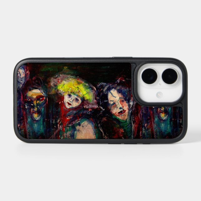 CARNIVAL NIGHT IN VENICE Venetian Masquerade Masks Otterbox iPhone Case (Back Horizontal)