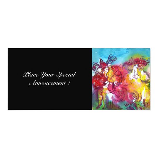 CARNIVAL NIGHT, Mardi Gras Masqureade ,Dance,Music Card