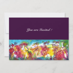 CARNIVAL NIGHT, Mardi Gras Masqureade ,Dance,Music Invitation