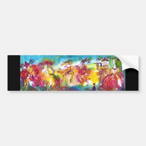 CARNIVAL NIGHT  Venetian MasqueradeDance Music Bumper Sticker