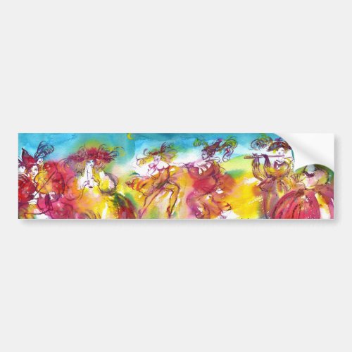 CARNIVAL NIGHT  Venetian MasqueradeDance Music Bumper Sticker