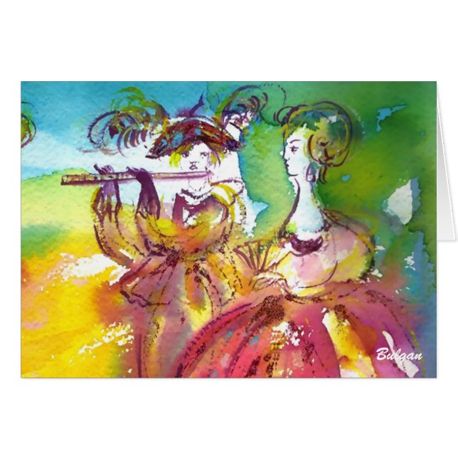 CARNIVAL NIGHT / Venetian Masquerade,,Dance Music Cards (Front Horizontal)