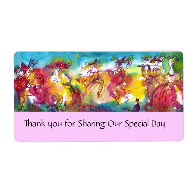 CARNIVAL NIGHT / Venetian Masquerade,Dance Music Label (Front)