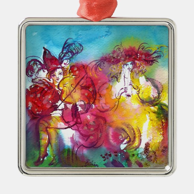 CARNIVAL NIGHT / Venetian Masquerade,Dance Music Metal Ornament (Front)