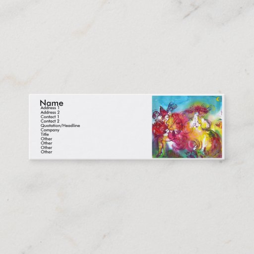 Customizable CARNIVAL NIGHT / Venetian Masquerade,,Dance Music Business Card Templates