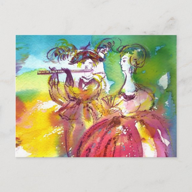 CARNIVAL NIGHT / Venetian Masquerade,,Dance Music Postcard (Front)