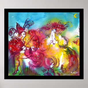 CARNIVAL NIGHT / Venetian Masquerade,Dance Music Poster