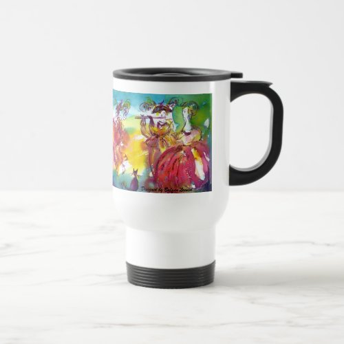 CARNIVAL NIGHT  Venetian MasqueradeDance Music Travel Mug