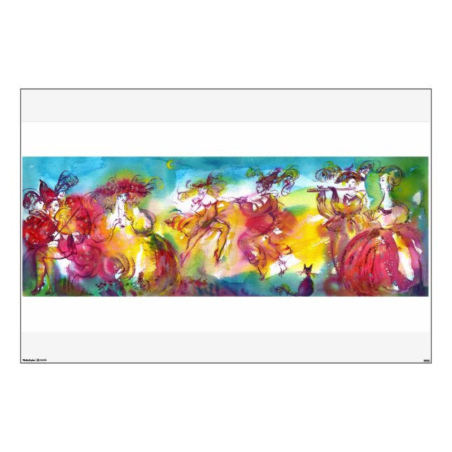 CARNIVAL NIGHT / Venetian Masquerade,Dance Music Wall Sticker (Front)