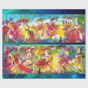 CARNIVAL NIGHT / Venetian Masquerade,Dance Music Wrapping Paper