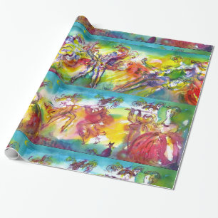 CARNIVAL NIGHT / Venetian Masquerade,Dance Music Wrapping Paper
