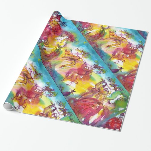 CARNIVAL NIGHT  Venetian MasqueradeDance Music Wrapping Paper