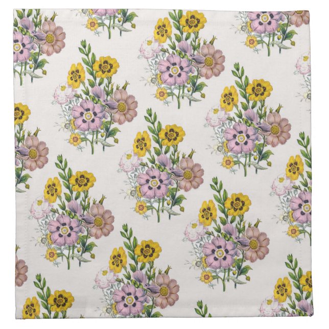 Carnival of Flowers Cloth Napkin (Front)