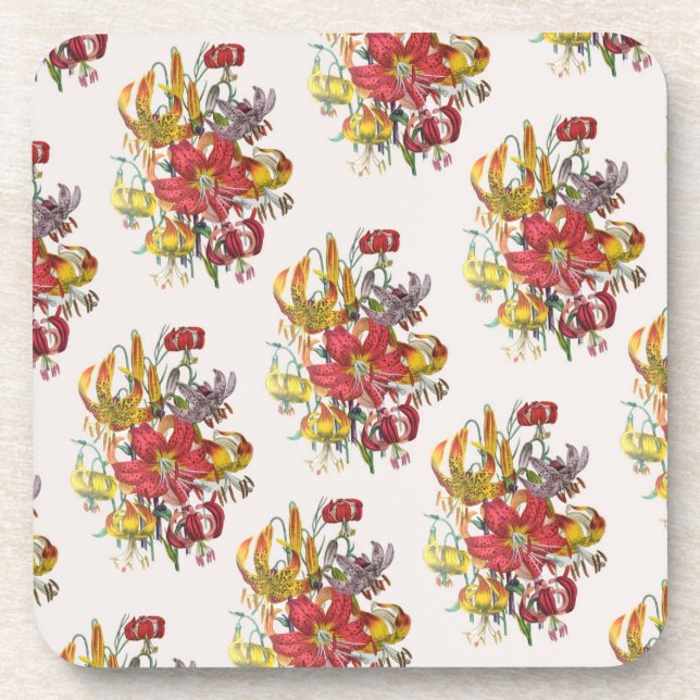 Carnival of flowers drink coaster (Front)