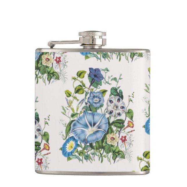 Carnival of flowers hip flask (Front)