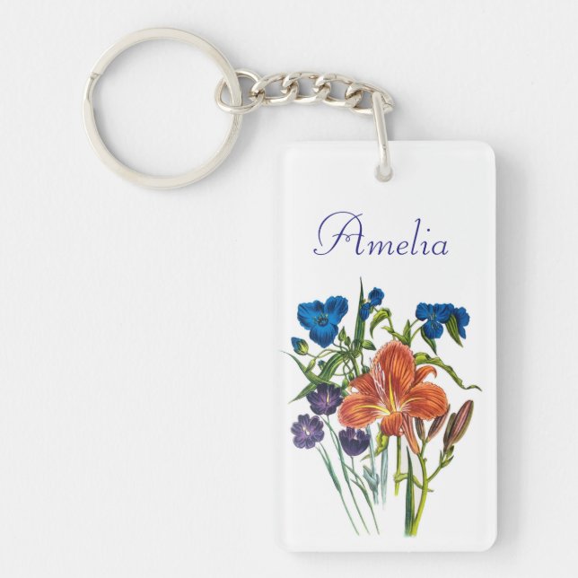 Carnival of flowers keychain (Front)