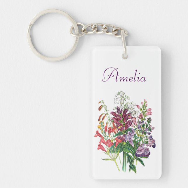 Carnival of flowers keychain (Front)