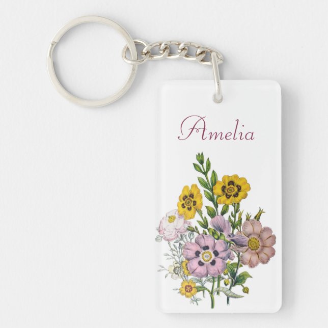 Carnival of flowers keychain (Front)