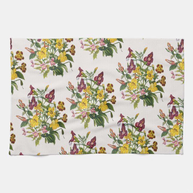 Carnival of flowers kitchen towel (Horizontal)