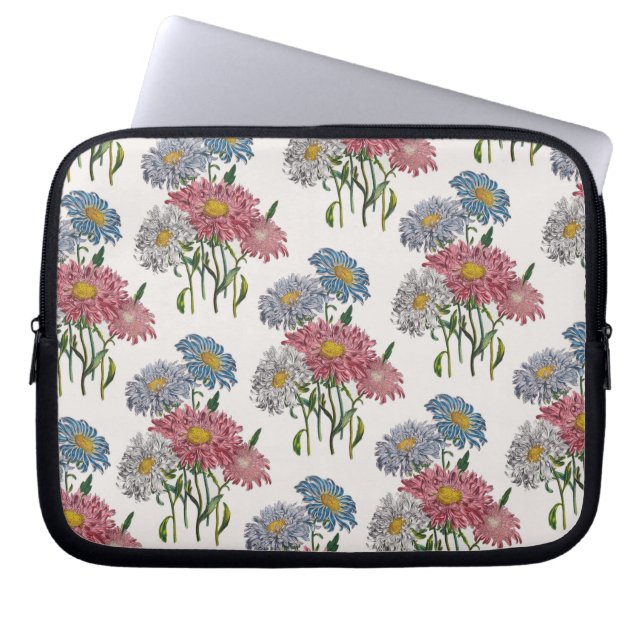 Carnival of flowers laptop sleeve (Front)