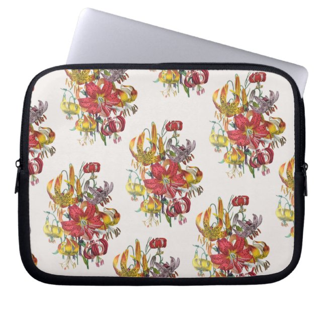 Carnival of flowers laptop sleeve (Front)
