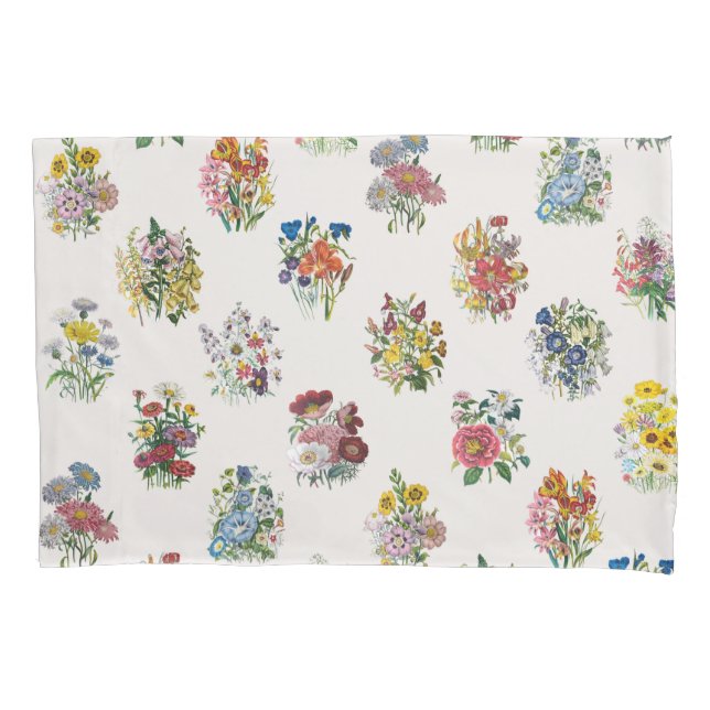 Carnival of flowers pillow case (Front)