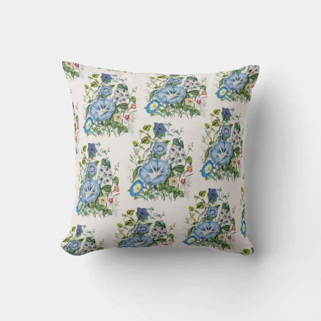 Carnival of flowers throw pillow (Front)