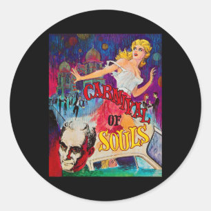Carnival Of Souls Halloween Monster Poster Horror Classic Round Sticker