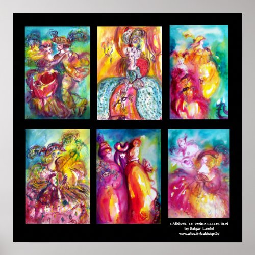 CARNIVAL OF VENICE COLLECTION Dance Music Theater Poster