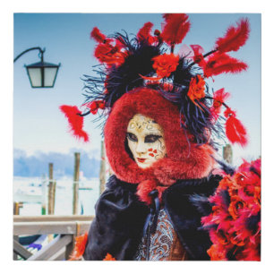 Carnival of Venice Faux Canvas Print